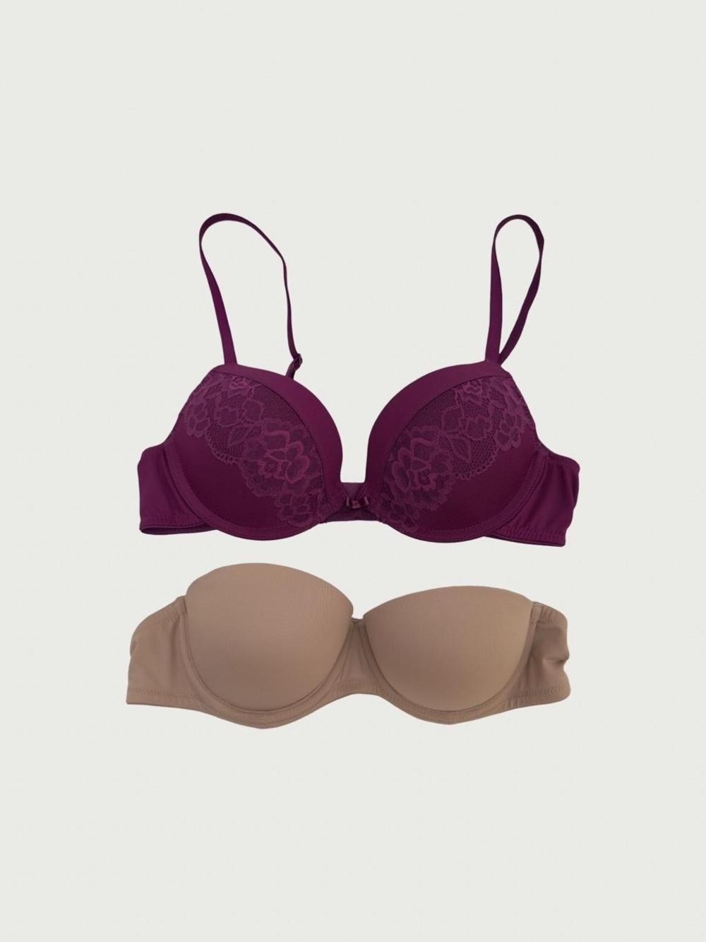 Set of Two Push Up Bras